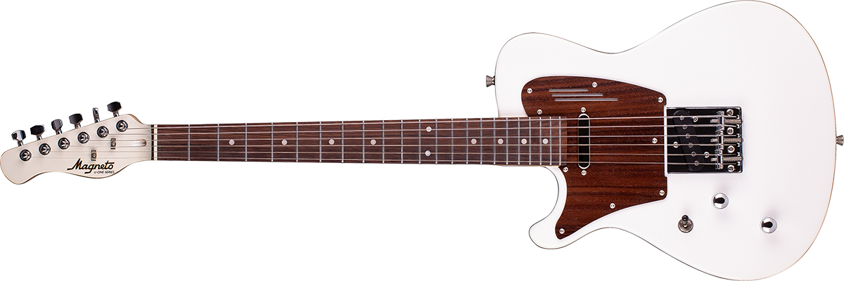 Magneto U-One U-Wave Classic LH Metallic Pearl White with Gig Bag - Image 3