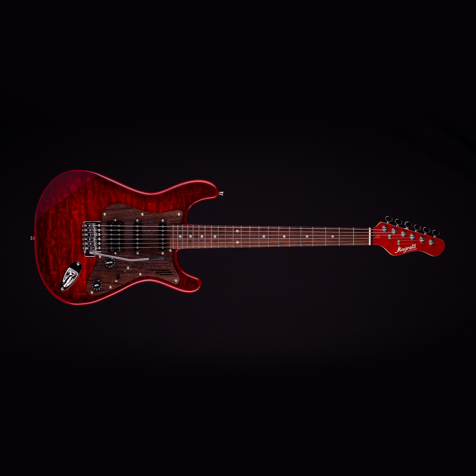 Magneto U-One Sonnet Modern See Thru Red Quilt with Gig Bag - Image 3