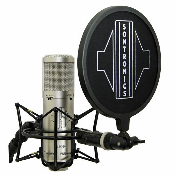 Sontronics STC-3X Pack Silver three pattern condenser mic with accessories